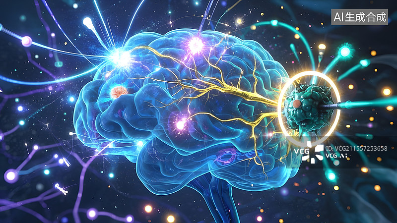 【AI数字艺术】大脑图片素材