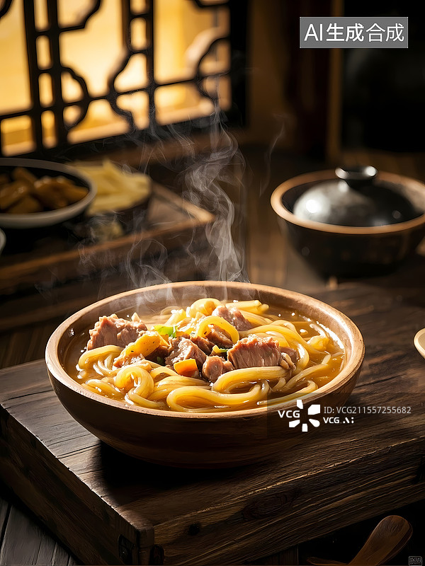 【AI数字艺术】东北猪肉炖粉条美食特写图片素材