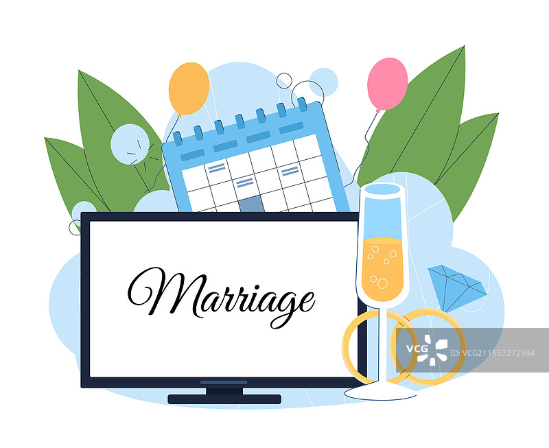 婚礼上摆放的酒杯图片素材