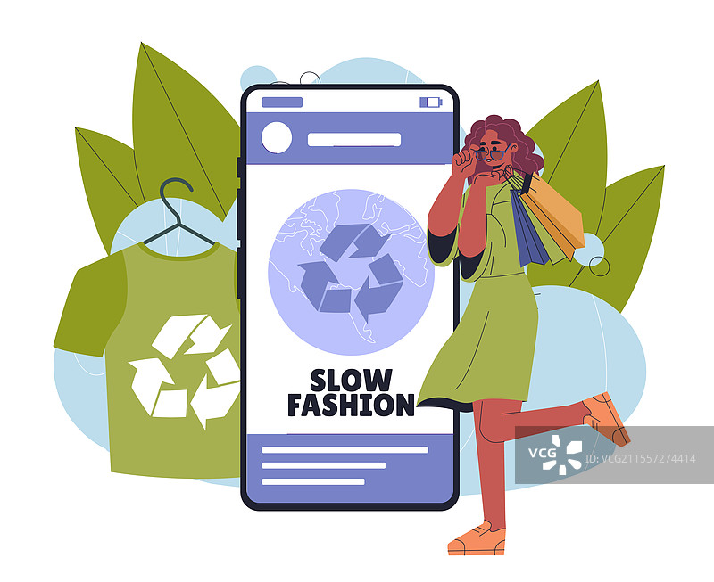 慢时尚女性年轻女孩穿着的服装图片素材