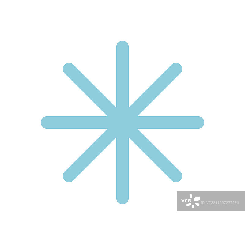 蓝色星星图标 - 现代抽象设计图片素材