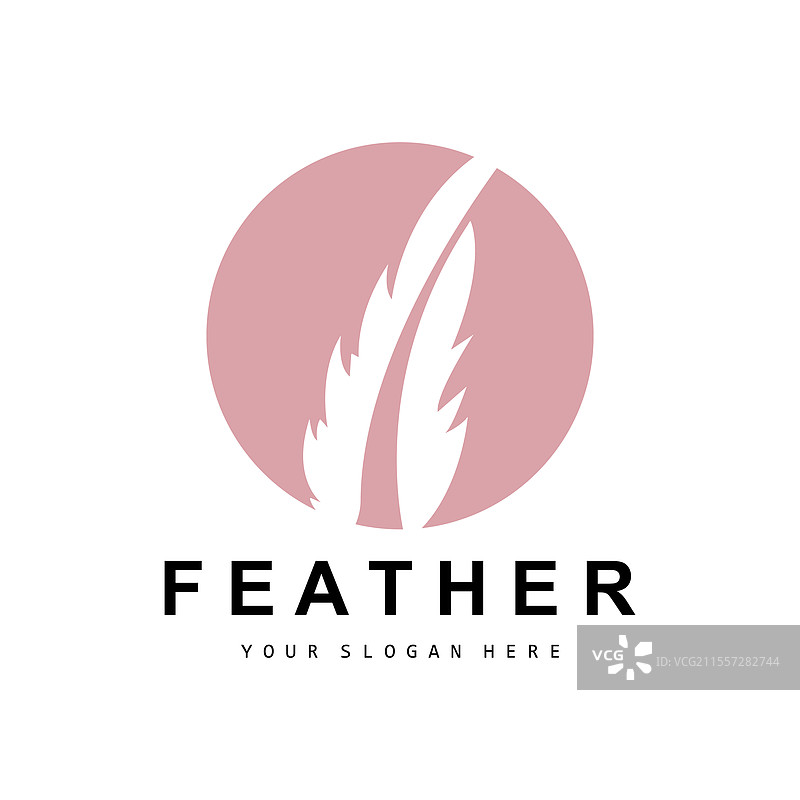 羽毛标志动物翅膀设计图标模板图片素材