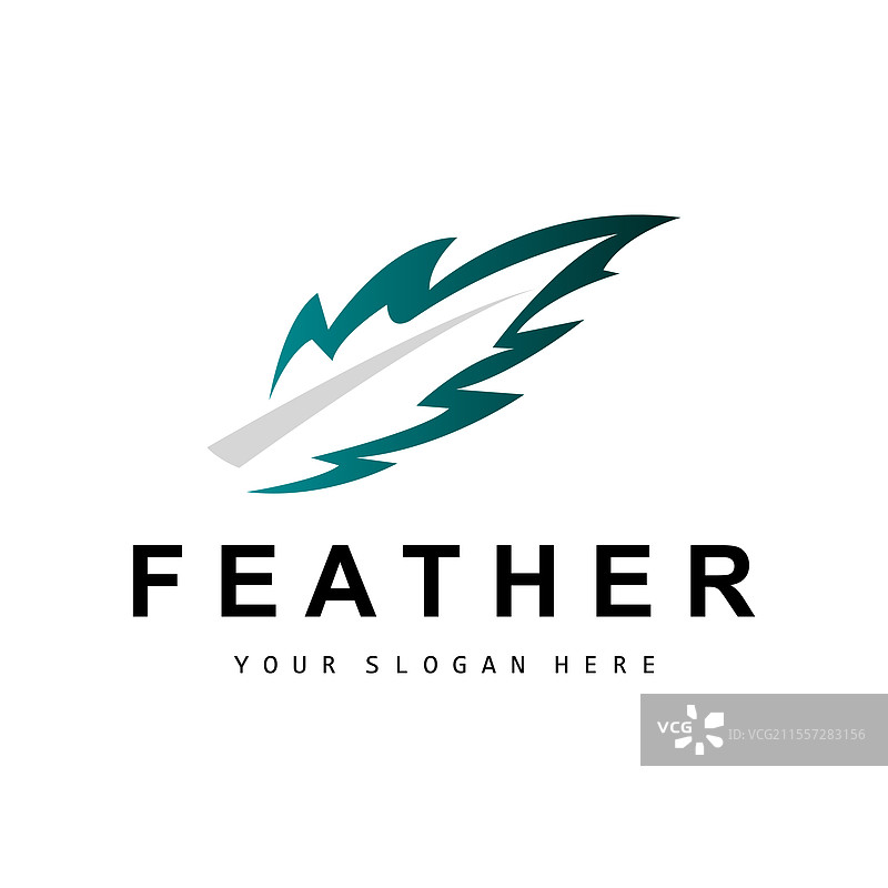 羽毛标志动物翅膀设计图标模板图片素材