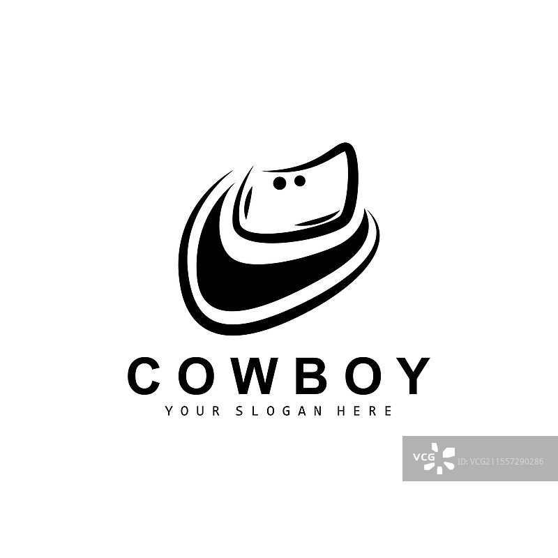 德克萨斯州牛仔帽标志，西部牛仔设计图片素材