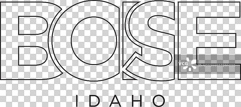 美国博伊西爱达荷州排版标语设计图片素材