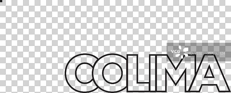 墨西哥徽章中的科利马设计特色为一只图片素材