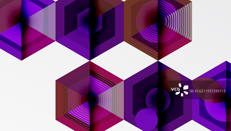 六边形设计几何抽象背景图片素材