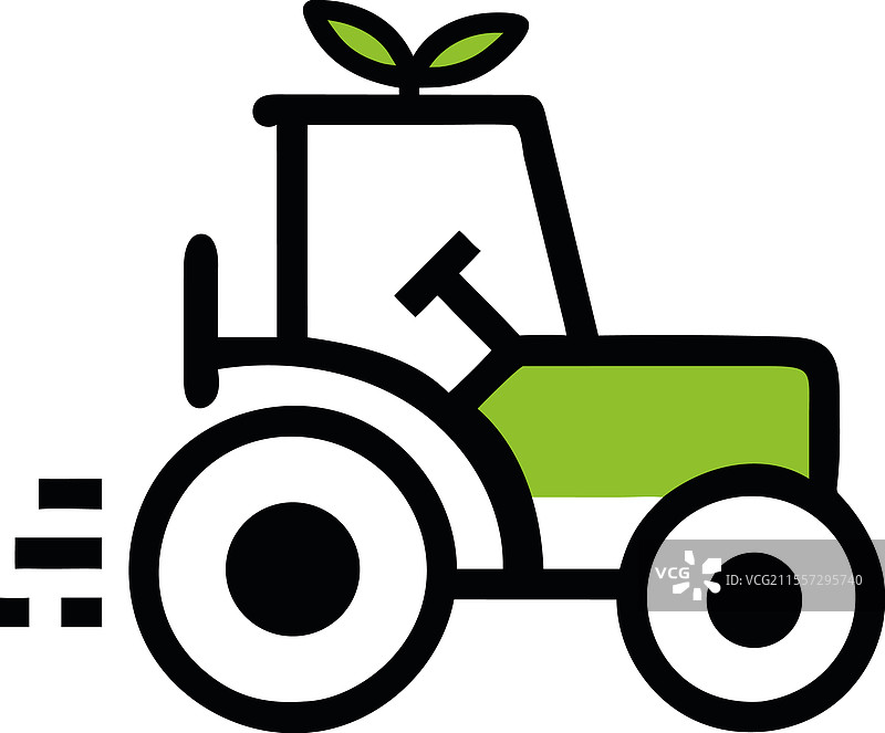 可持续农业拖拉机生态农业图片素材