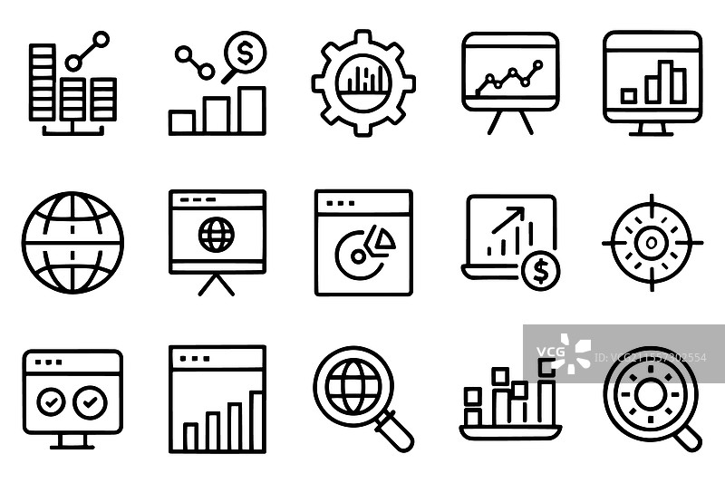 数字营销数据分析管理图片素材