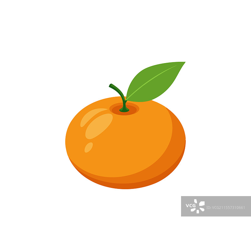 橘子孤立在白色背景上图片素材