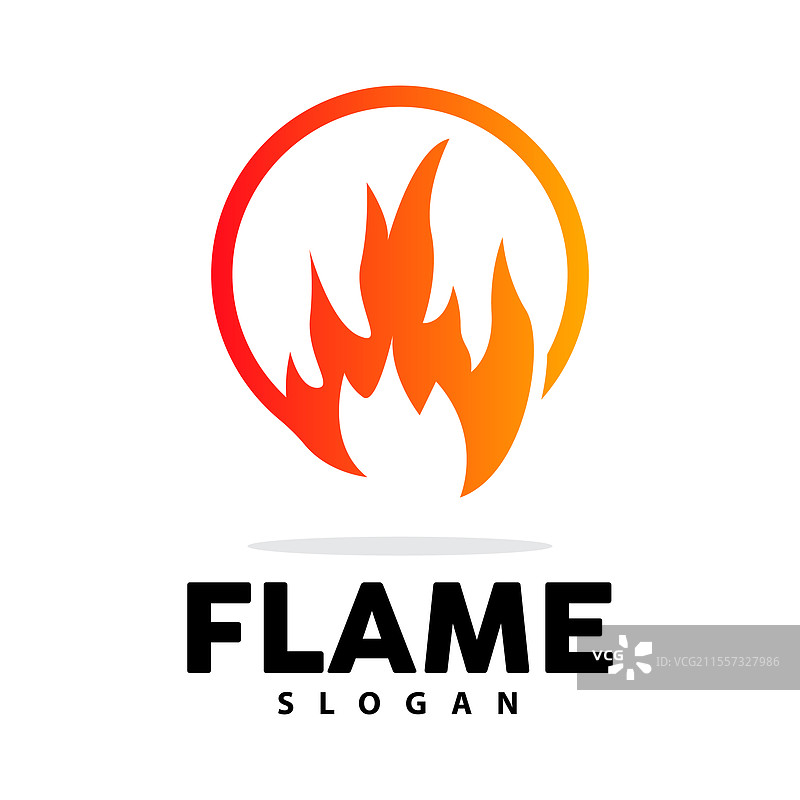 红色火焰标志，燃烧的热量，火焰标志图片素材