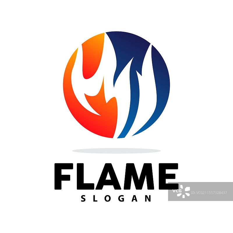 红色火焰标志，燃烧的热量，火焰标志图片素材