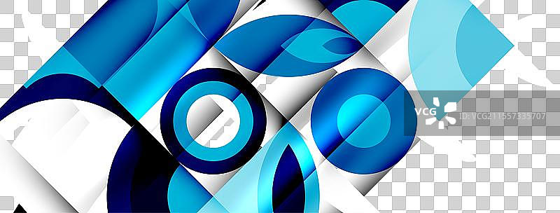 带有蓝色圆形和方形的视力护理图片素材