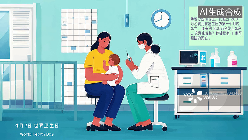 【AI数字艺术】世界卫生日素材图片图片素材