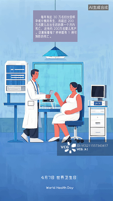 【AI数字艺术】世界卫生日素材图片图片素材