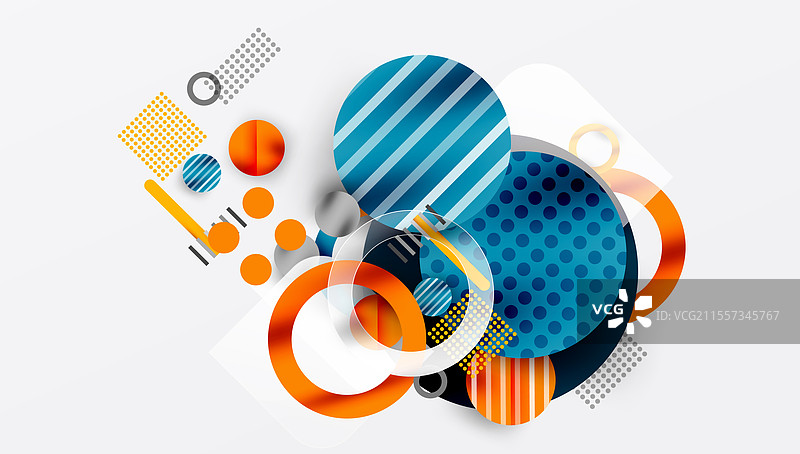 重叠的抽象几何背景图片素材