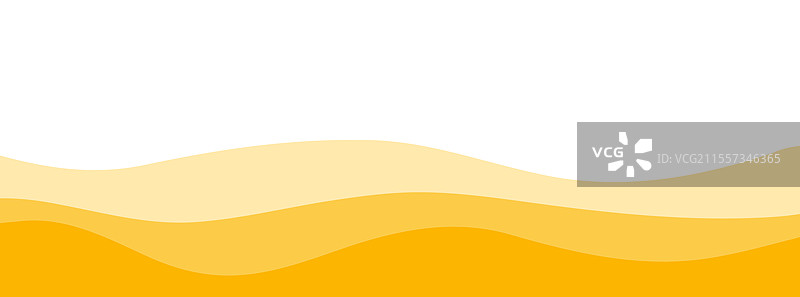 简单的抽象黄色波浪背景图形图片素材