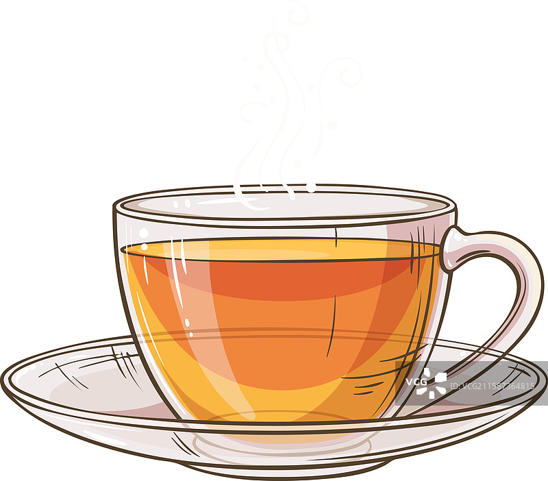 彩色茶杯图片素材