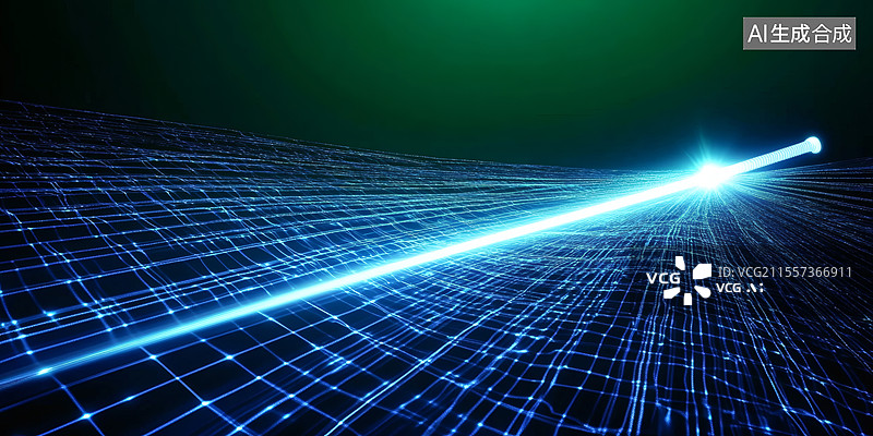 【AI数字艺术】高速数据传输的未来科技图片素材