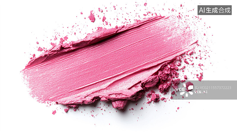 【AI数字艺术】粉红色唇膏涂抹痕迹图片素材