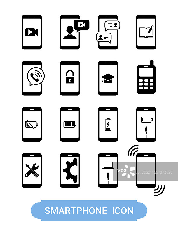 智能手机移动图标图片素材
