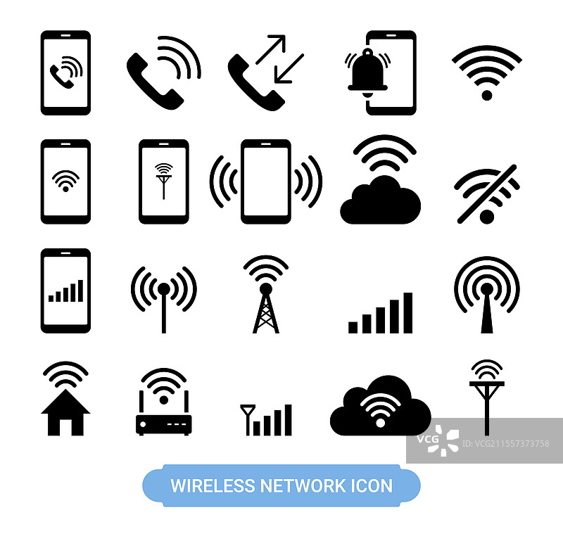 WiFi 无线网络符号图标图片素材
