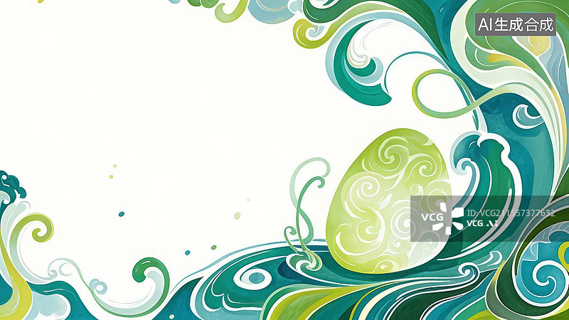 【AI数字艺术】2D卡通居右-矿物宝石类壁纸-手绘扁平化背景高清-和田玉图片素材