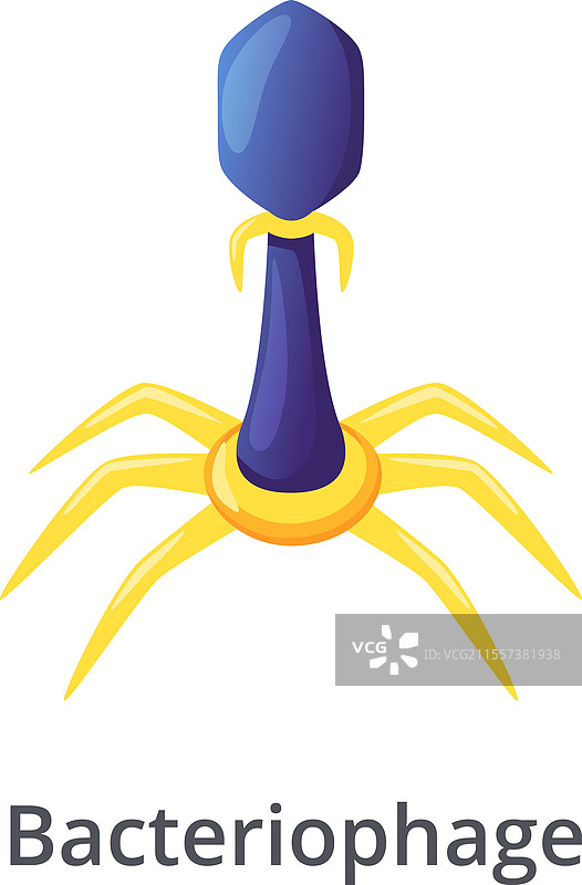 噬菌体，一种病毒，图片素材