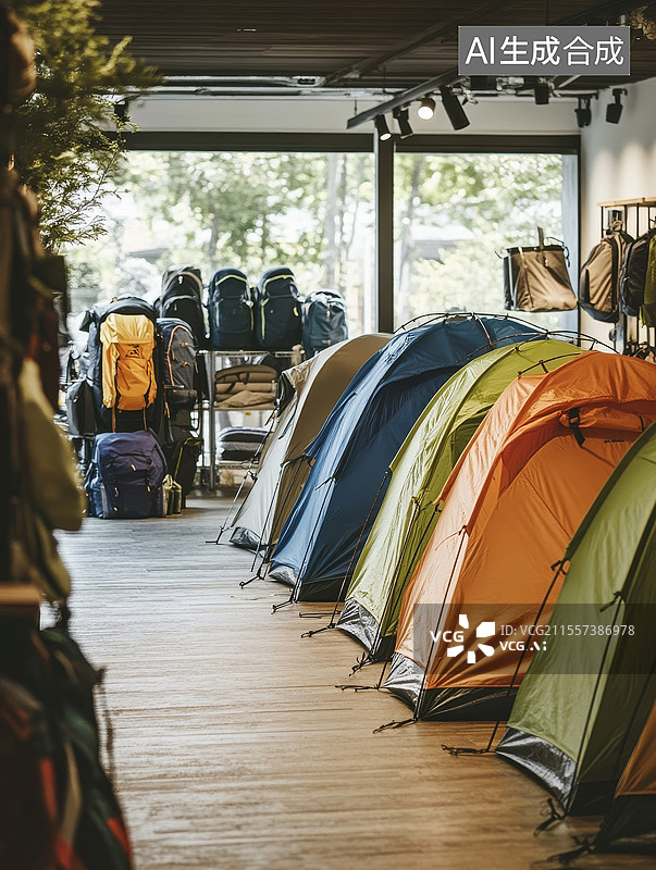 【AI数字艺术】户外装备一站式购物图片素材