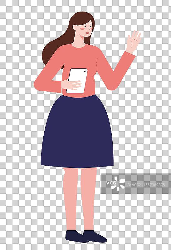 年轻的职业女性，上班族人物元素，年轻成功的企业高管图片素材