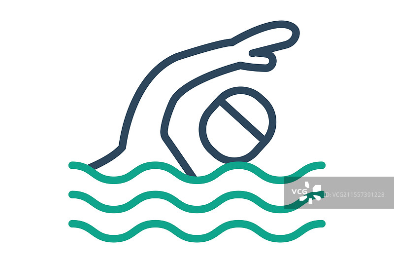 游泳图标 线条图标 风格图标 相关内容图片素材