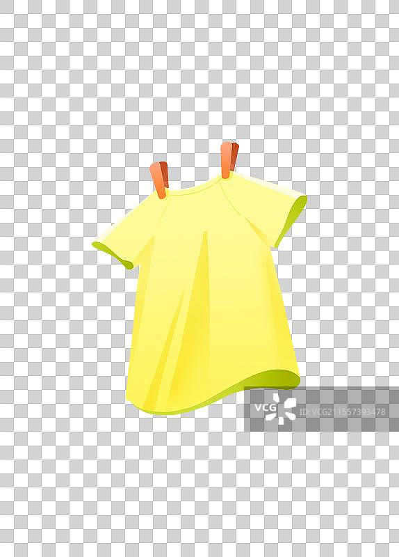晾晒的衣服元素图片素材