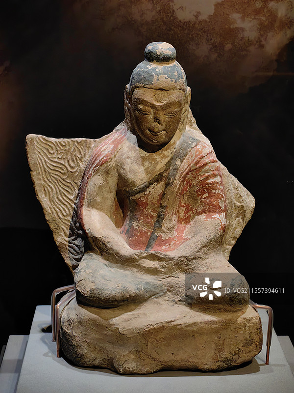 北朝禅定佛石雕像图片素材