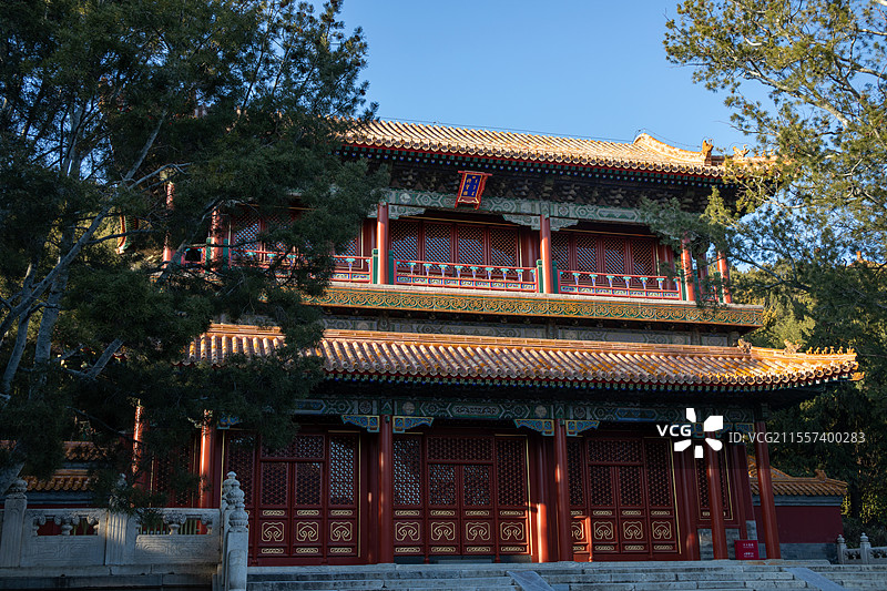 北京景山公园绮望楼图片素材