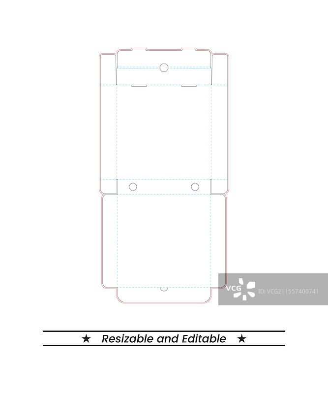 比萨盒模切线图图片素材