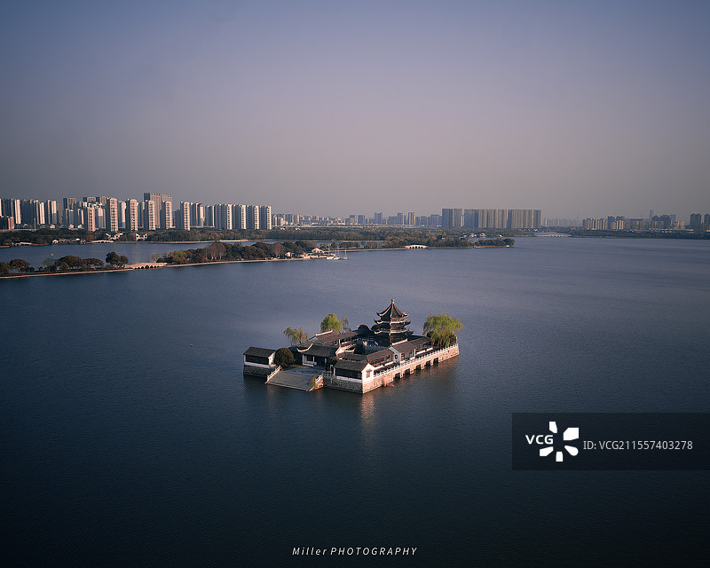 苏州石湖景区天镜阁图片素材