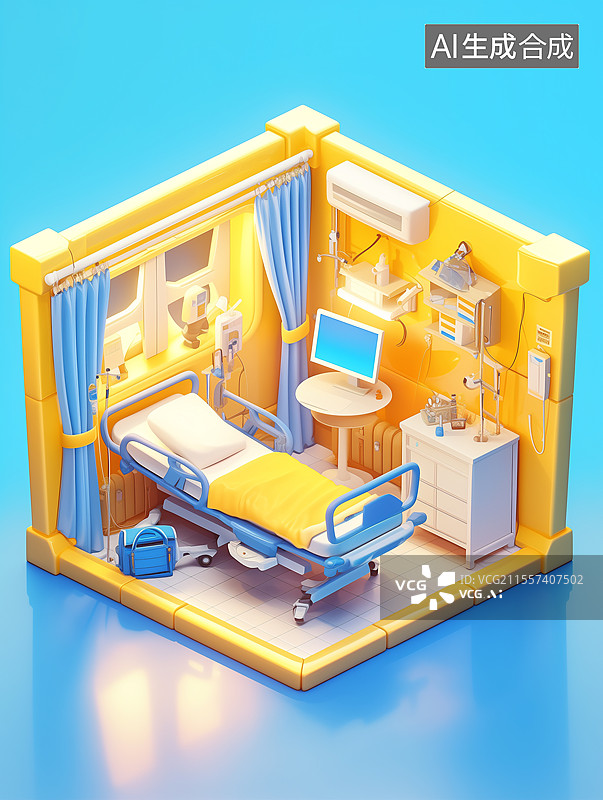 【AI数字艺术】医疗检查室图片素材