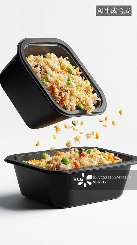 【AI数字艺术】美食快餐蛋炒饭图片素材