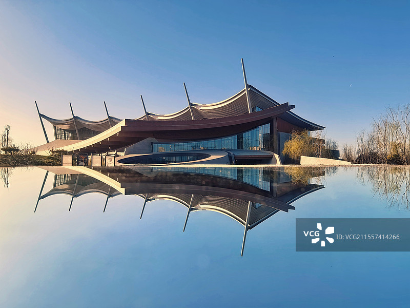 现代城市建筑风光·北京运河博物馆图片素材