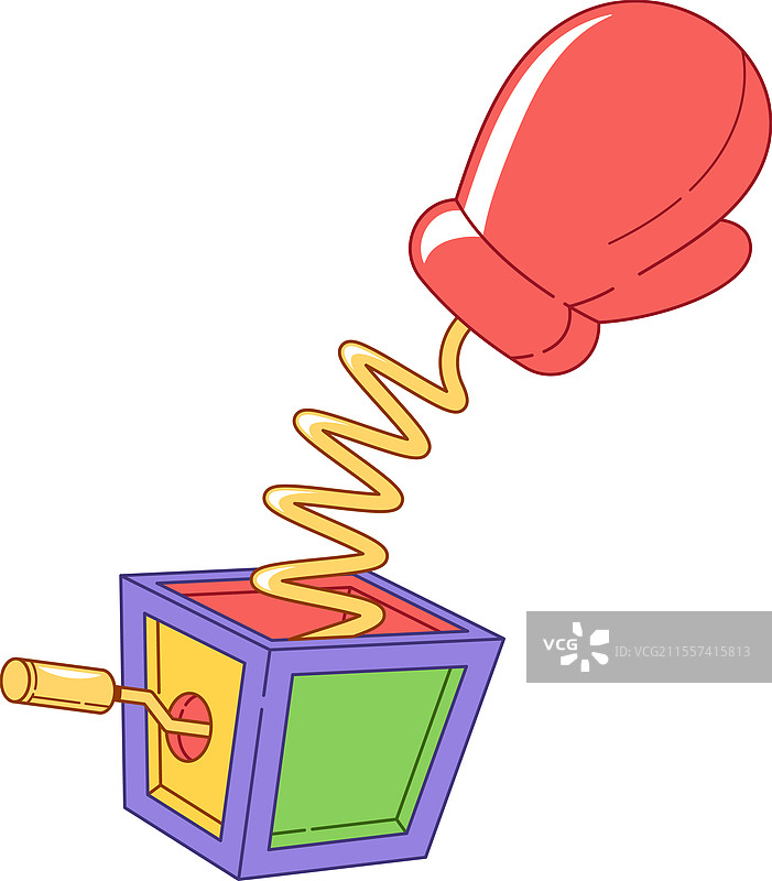 拳击手套跳出盒子图片素材