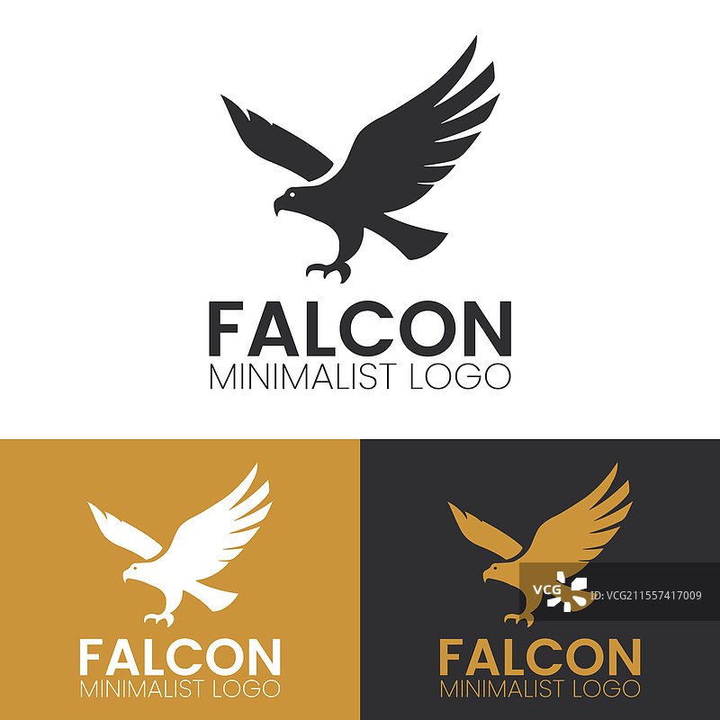 猎鹰极简风格标志图片素材