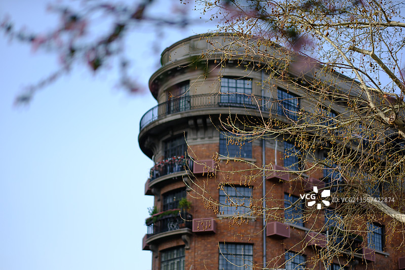 上海特色建筑武康大楼图片素材