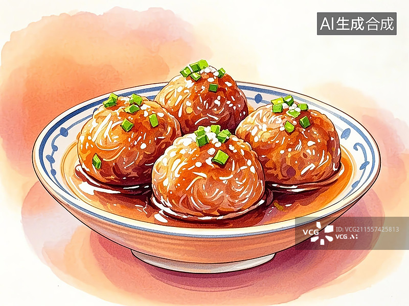 【AI数字艺术】台湾彰化肉圆图片素材