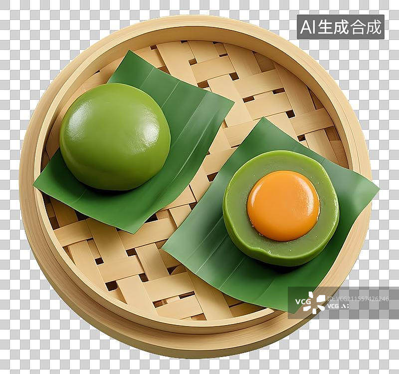 【AI数字艺术】清明节寒食节美食食物青团元素图片素材