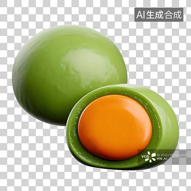 【AI数字艺术】清明节寒食节美食食物青团元素图片素材