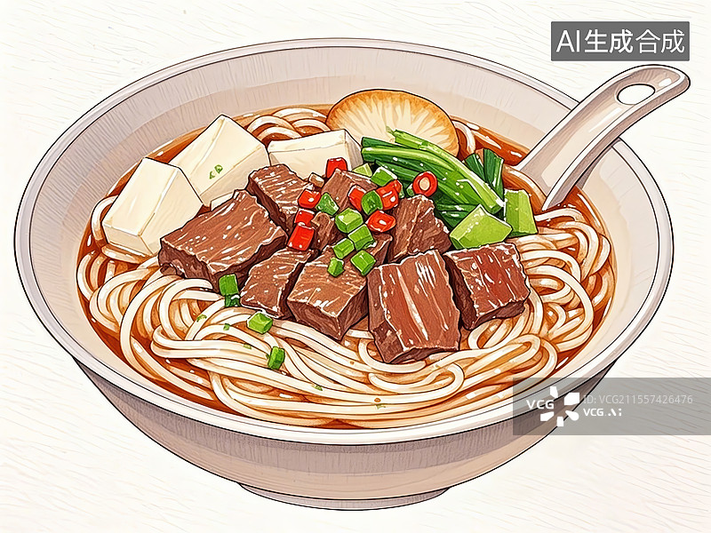 【AI数字艺术】广西玉林牛腩粉图片素材