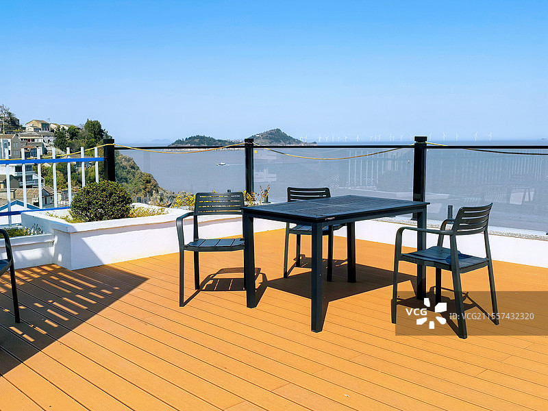 鸡山岛民宿观景阳台图片素材