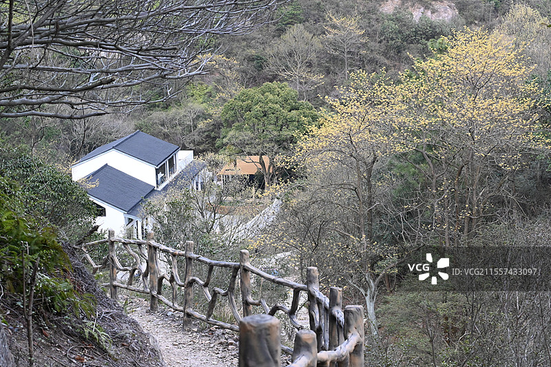 舟山南洞艺谷酒缸潭徒步图片素材