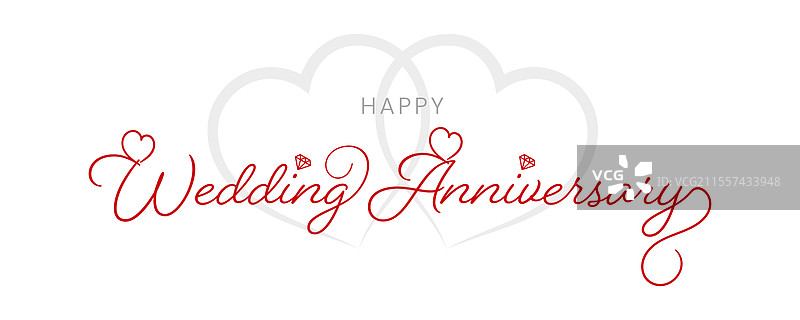 快乐的婚礼周年纪念主题设计图片素材