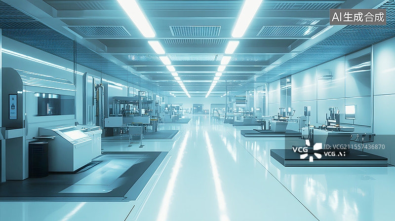 【AI数字艺术】AIGC：现代工厂设备用品 工业新创企业图片素材